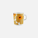 Unikko Becher 25cl Weiss/ Ockergelb