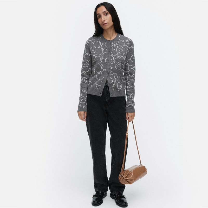 Villi Piirto Unikko Strickjacke Grau