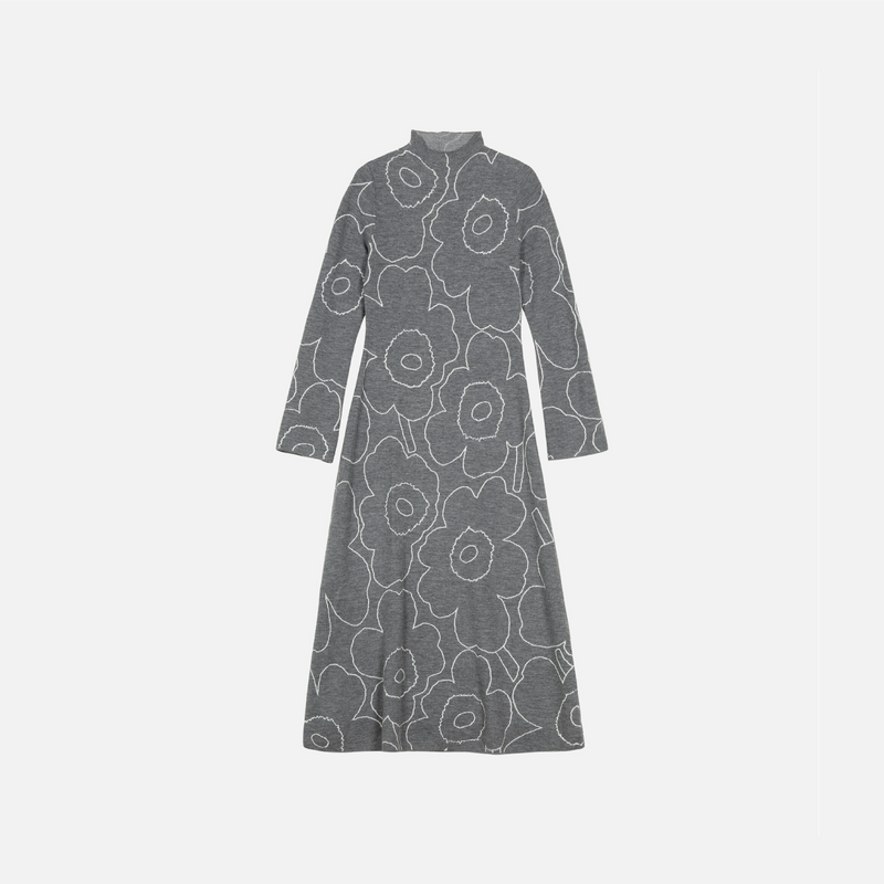 Willat Piirto Unikko Strickkleid Grau