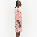 Kauneus Unikko Kleid Rosa Beige