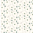 Unikko Baumwollstoff Beige Weiß