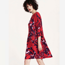 Varbu Akileija Kleid Rot/Violett