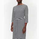 Ilma Kleid Schwarz/Weiß Tasaraita