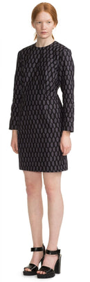 Pilot Kleid Grau/Schwarz