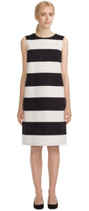 Louvre Kleid Weiss/Schwarz