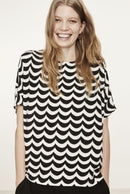 Inula Mini Laine Shirt Weiss/Schwarz