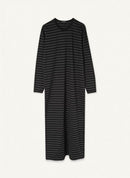 Pitkämekko Nachthemd Grau/Schwarz Gr.XS