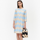 Havaittu Pikku Lokki Kleid Hellblau/Beige