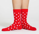 Poltsi Socken Rot/Weiss