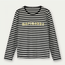 Tasaraita Mari Logo Shirt Weiss/Schwarz