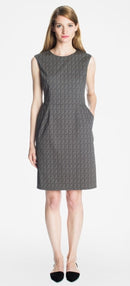 Rahina Kleid Schwarz/Beige