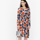 Joukkue Pionipensas Kleid Braun/Dunkelblau