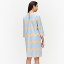 Havaittu Pikku Lokki Kleid Hellblau/Beige