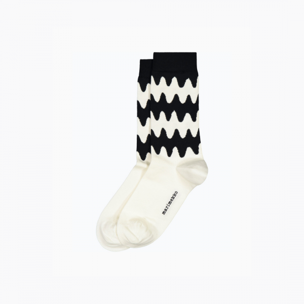 Salla Lokki Socken Schwarz Weiß
