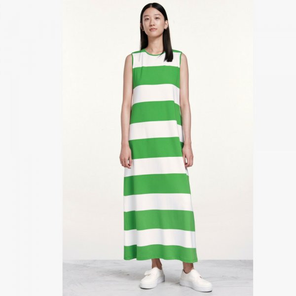 Seikka Kleid Weiss/Grün