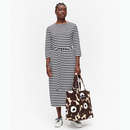 Ilma Kleid Schwarz/Weiß Tasaraita