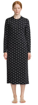 Pilpa Nachthemd Schwarz/Grau