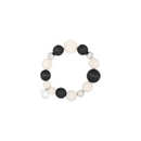 Guava Armband Schwarz/Weiß/Silber
