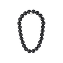 Suomi Holzperlenkette Schwarz