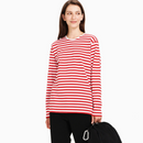 Pitkähiha Shirt Weiss/Rot 187 Unisex