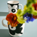 Juhla Unikko Becher Set 25cl Schwarz Weiß