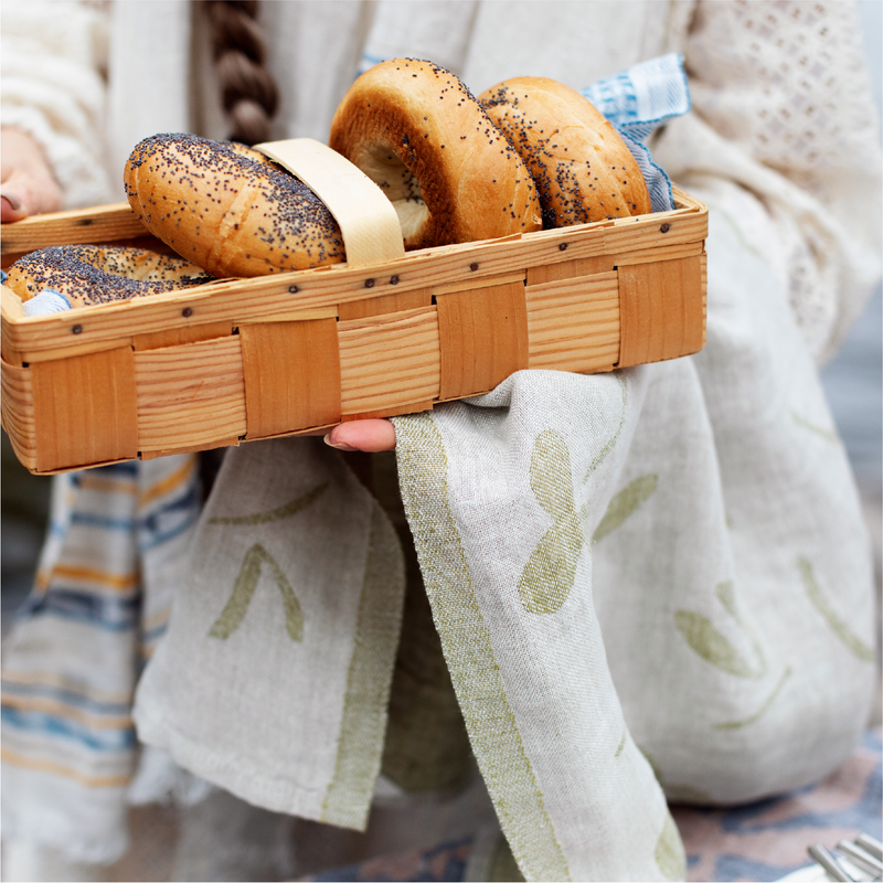 Friida Geschirrtuch Linen/Olive