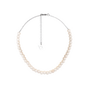 Aarre Holzperlenkette Weiss