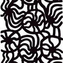 Joonas Baumwollstoff Weiss/Schwarz