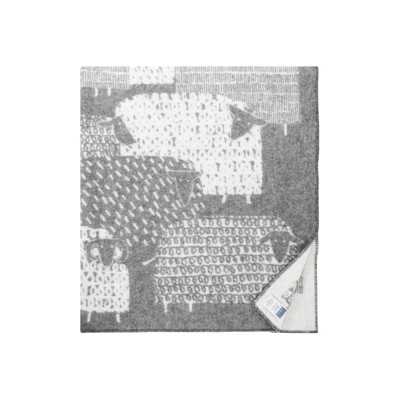 Päkäpäät Wolldecke Grau 130x180cm