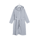 Siro Mari Bademantel Weiss/Grau