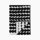Räsymatto Badetuch Weiss/Schwarz