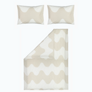 Lokki Bettwäsche-Set Beige/Weiß