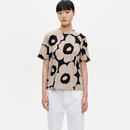 Erna Unikko Shirt Beige/Schwarz