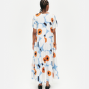 Estrith Kleid Hellblau/Orange