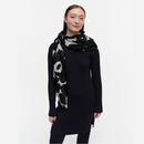 Fiore Pieni Unikko Schal Schwarz/Weiß