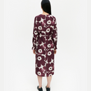 Kantele Unikko Seidenkleid Aubergine