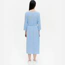 Ilma Kleid Blau/Weiß Tasaraita