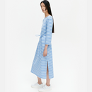 Ilma Kleid Blau/Weiß Tasaraita