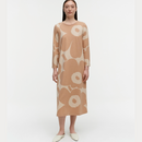 Maksiimi Unikko Kleid Beige