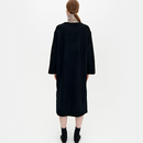 Fregn Solid Wollkleid Schwarz