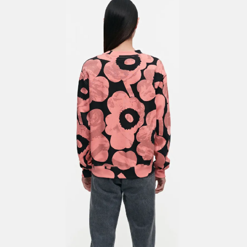 Leiot Unikko Sweatshirt Black/Pink Glitter XS