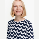 Hymyile Mini Laine Kleid Hellblau/Dunkelblau L