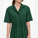 Hyrskyy Solid Kleid Dunkelgrün 40