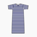 Hetta Nachthemd Weiss/Blau Unisex