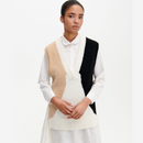 Viglin Härkä Pullunder Schwarz/Beige