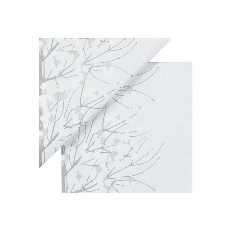 Lumimarja Papierservietten 33x33cm Hellgrau