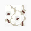 Unikko Papierservietten 33x33cm Weiß/Leinen