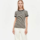 Henrika Tasaraita Shirt Schwarz/Vanilla S