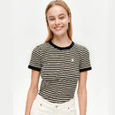 Henrika Tasaraita Shirt Schwarz/Vanilla S