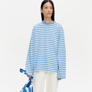 Taakse Tasaraita Shirt Kioski Weiß/Blau 841